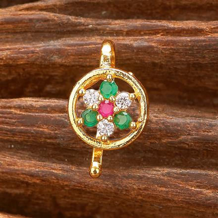 Cubic Zirconia Delicate Nose Ring With Gold Plating