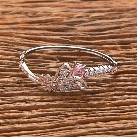 Cubic Zirconia Classic Kada With Black Rose Plating