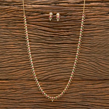 Cz Classic Necklace With Gold Plating