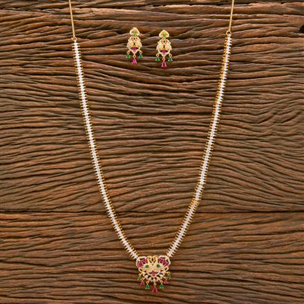 Cz Classic Necklace With Gold Plating