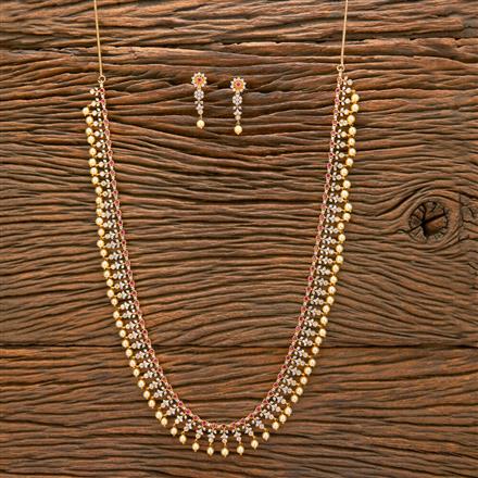 Cz Classic Necklace With Gold Plating