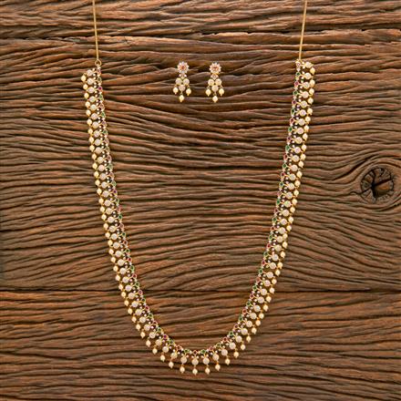 Cz Classic Necklace With Gold Plating