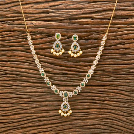 Cubic Zirconia Classic Necklace With Gold Plating