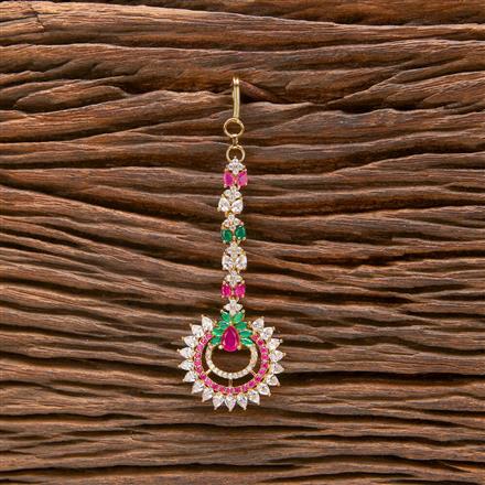 Cz Classic Tikka With Gold Plating