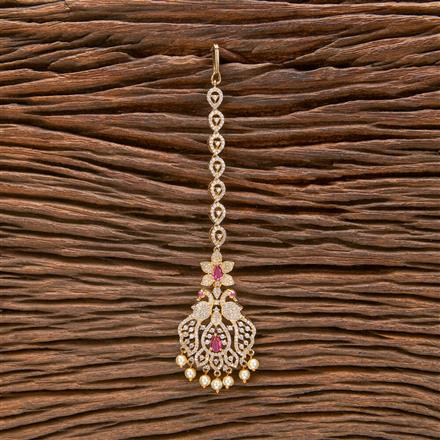 Cz South Indian Tikka With Gold Plating