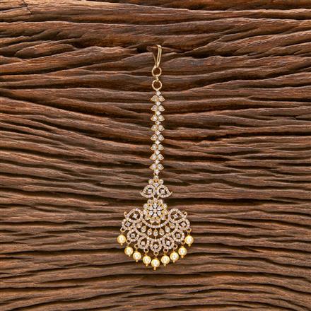 Cz Classic Tikka With Gold Plating