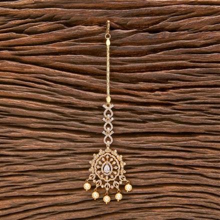 Cz South Indian Tikka With Gold Plating