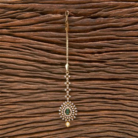 Cz Classic Tikka With Gold Plating