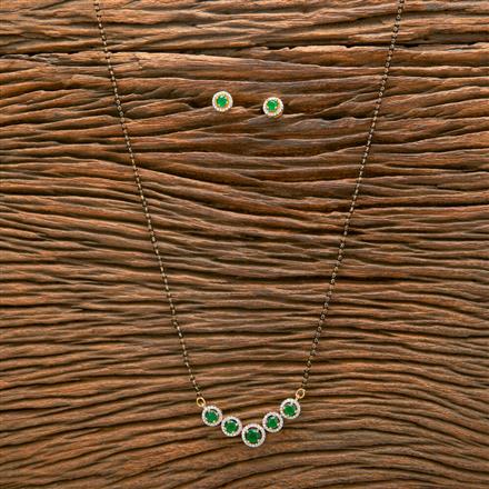 Cz Classic Mangalsutra With 2 Tone Plating