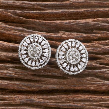 Cz Tops With Rhodium 2 Tone Plating