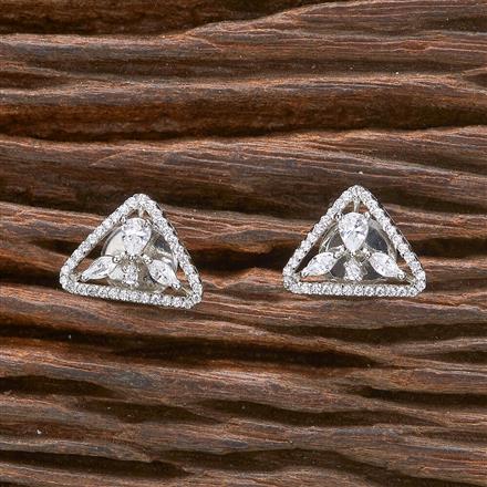 Cz Delicate Tops With 2 Tone Rhodium Plating