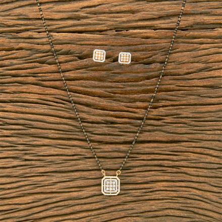 Cubic Zirconia Classic Mangalsutra With 2 Tone Plating