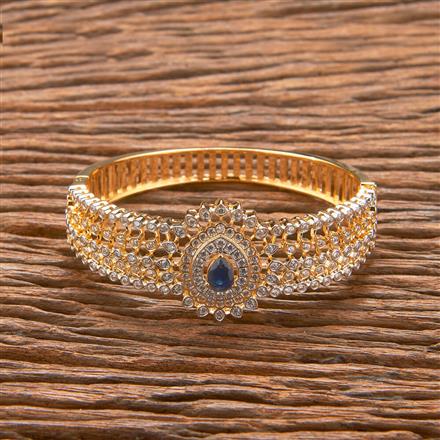 Cubic Zirconia Classic Kada With 2 Tone Plating