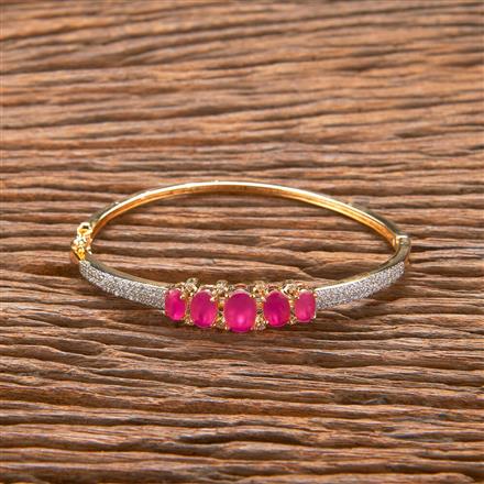 Cubic Zirconia Delicate Kada With 2 Tone Plating