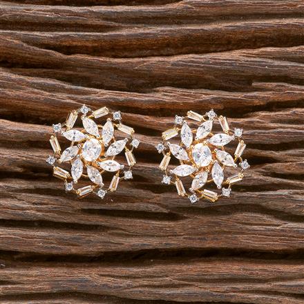 Cubic Zirconia Tops With Black 2 Tone Rhodium Plating