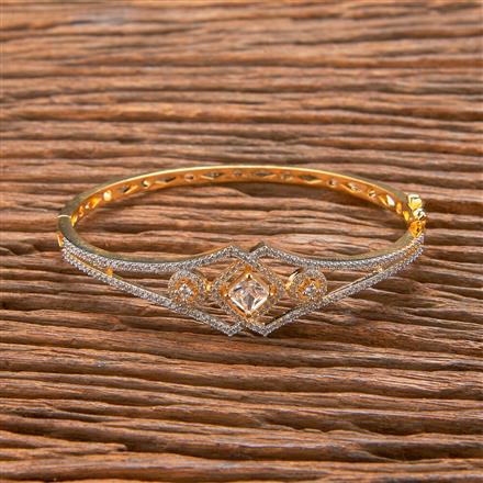 Cubic Zirconia Classic Kada With 2 Tone Plating