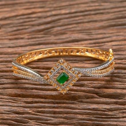 American Diamond Classic Kada With 2 Tone Plating