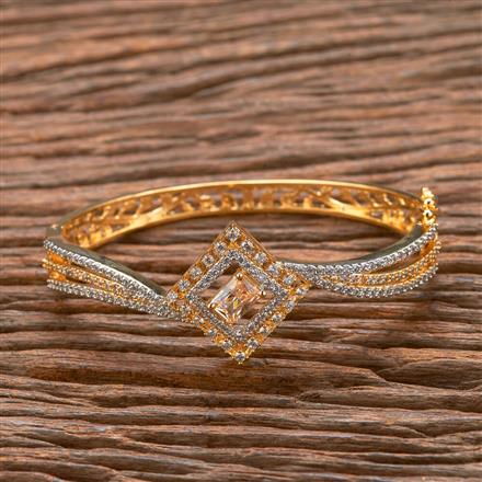 American Diamond Classic Kada With 2 Tone Plating