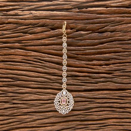 American Diamond Classic Tikka With 2 Tone Plating