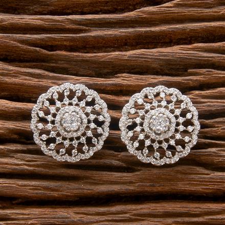 Cubic Zirconia Classic Tops With 2 Tone Rhodium Plating