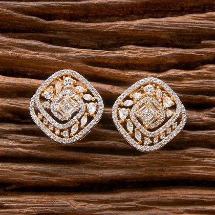 Cubic Zirconia Classic Tops With 2 Tone Plating