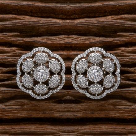 Cubic Zirconia Classic Tops With 2 Tone Rhodium Plating