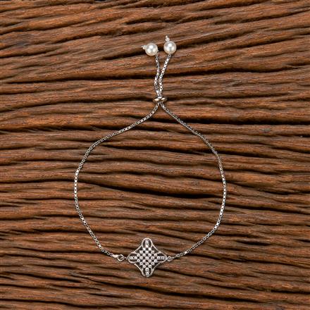 Cubic Zirconia Classic Bracelet With Gold Rhodium Plating