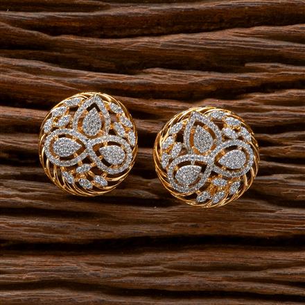 Cubic Zirconia Classic Tops With Black 2 Tone Plating