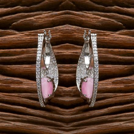 Cubic Zirconia Classic Bali With Rhodium Plating