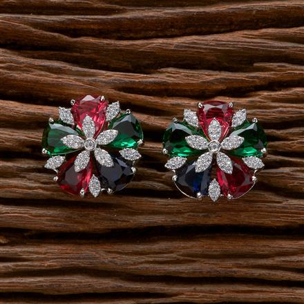 Cubic Zirconia Classic Tops With Rhodium Plating