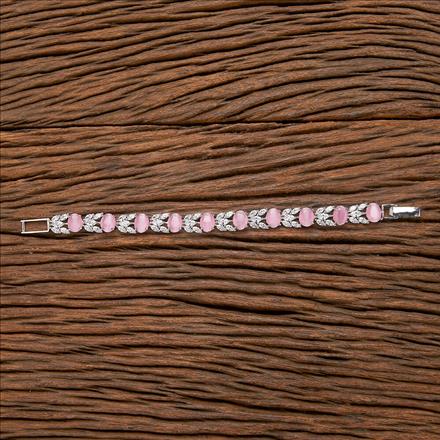 Cubic Zirconia Classic Bracelet With Rhodium Plating