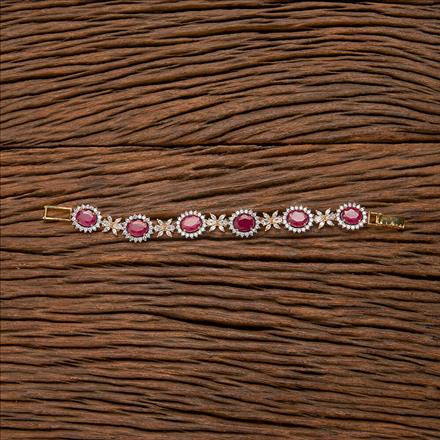 Cubic Zirconia Classic Bracelet With 2 Tone Plating