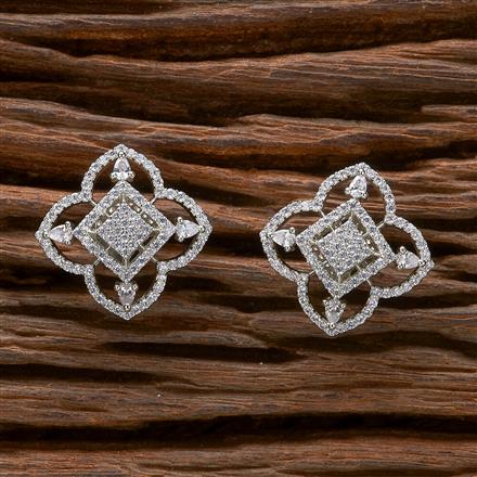 Cubic Zirconia Classic Tops With 2 Tone Black Rhodium Plating