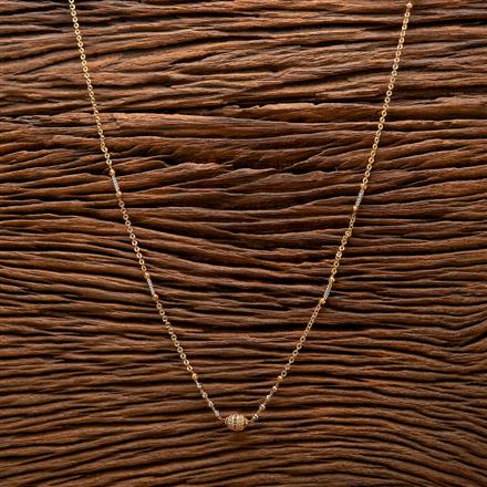 Cubic Zirconia Classic Chain Pendant With 2 Tone Plating