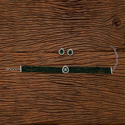 Cubic Zirconia Classic mala necklace With Rhodium Plating