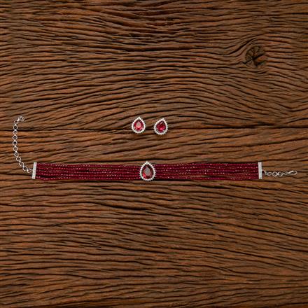 Cubic Zirconia Classic mala necklace With Rhodium Plating