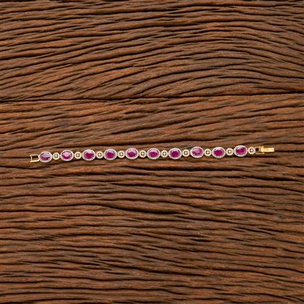 Cubic Zirconia Classic Bracelet With 2 Tone Plating