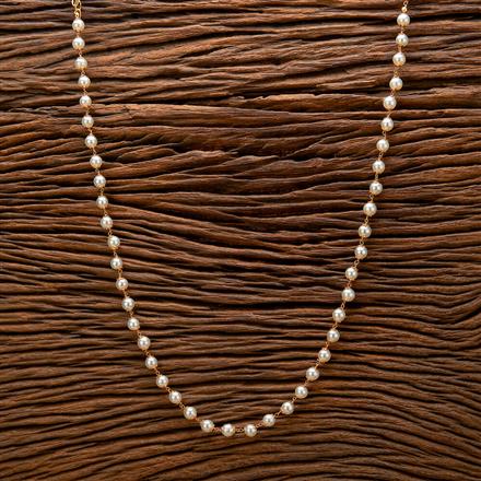 Cubic ZirconiaMoti Mala Necklace With Gold Plating