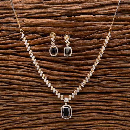 Cubic Zirconia Classic Necklace With 2 Tone Plating