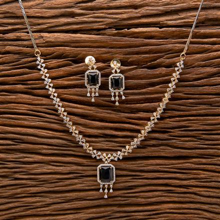 Cubic Zirconia Classic Necklace With 2 Tone Plating