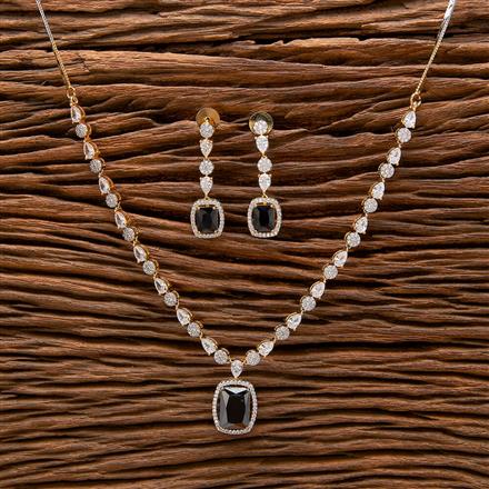 Cubic Zirconia Classic Necklace With 2 Tone Plating