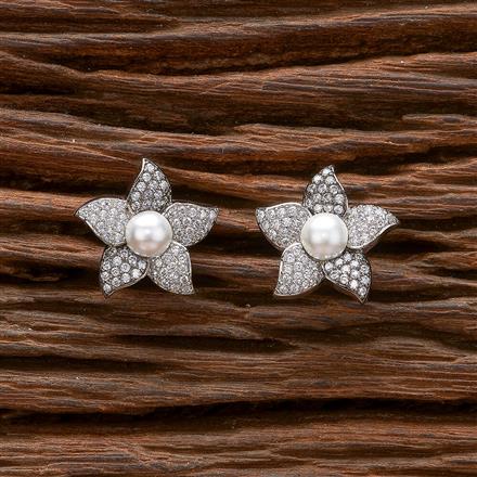 Cubic Zirconia Classic Tops With 2 Tone Black Rhodium Plating