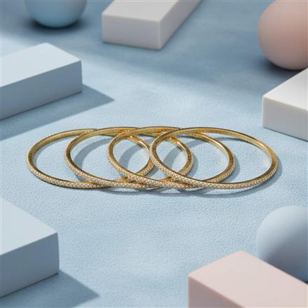 Cubic Zirconia Classic Bangles With Gold Plating