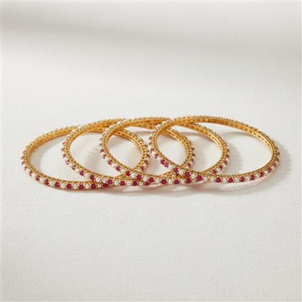 Cubic Zirconia Classic Bangles With Gold Plating