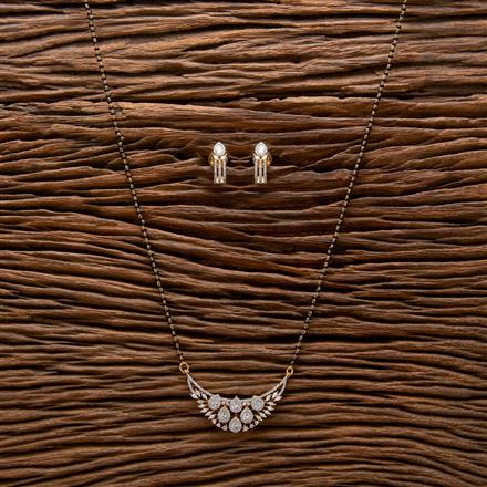 Cubic Zirconia Classic Mangalsutra With 2 Tone Plating