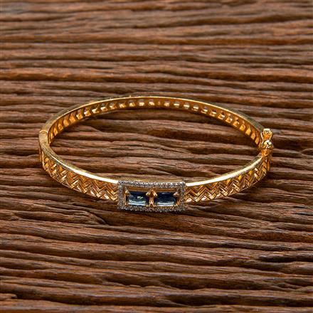 Cubic Zirconia Delicate Kada With 2 Tone Plating