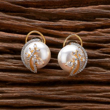 Cubic Zirconia Tops With Black 2 Tone Rhodium Plating