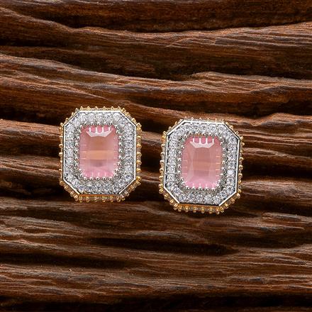 Cubic Zirconia Tops With 2 Tone Plating