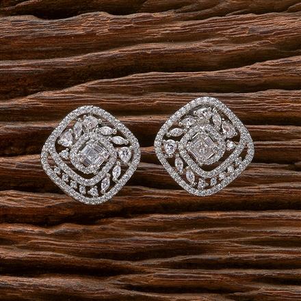 Cubic Zirconia Tops With Rhodium Plating