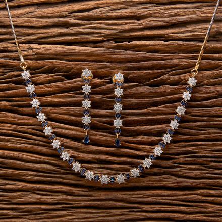 Cubic Zirconia Classic Necklace With 2 Tone Plating